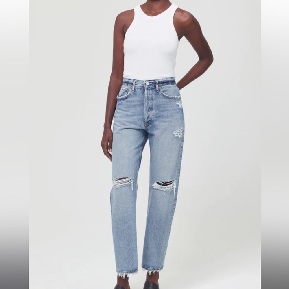 90s Mid Rise Loose Fit Jean in Isolate